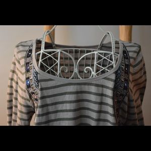 Striped Green with Texture Top